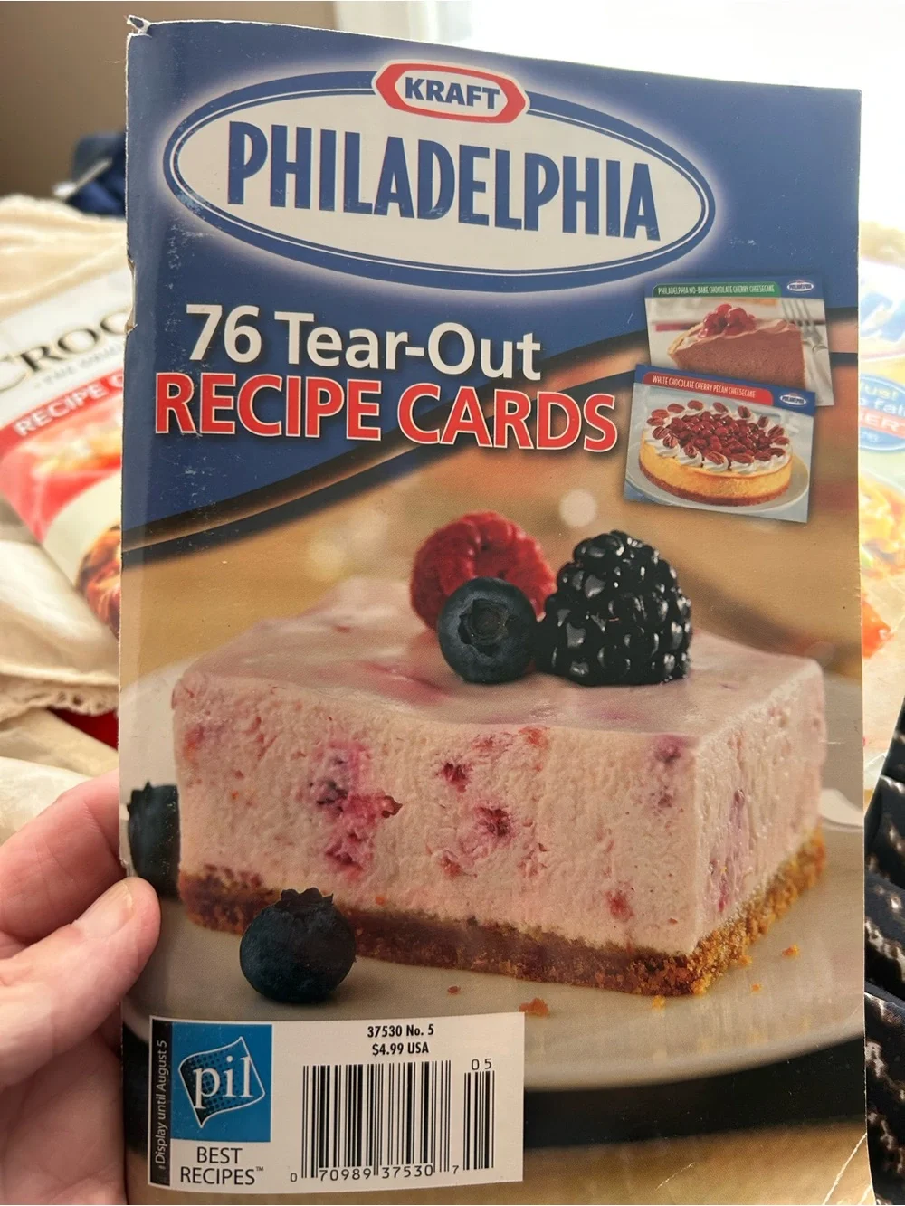 5 books- small recipe books